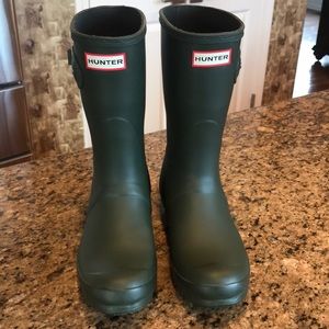Olive Green Hunter Boots — WORN ONCE!